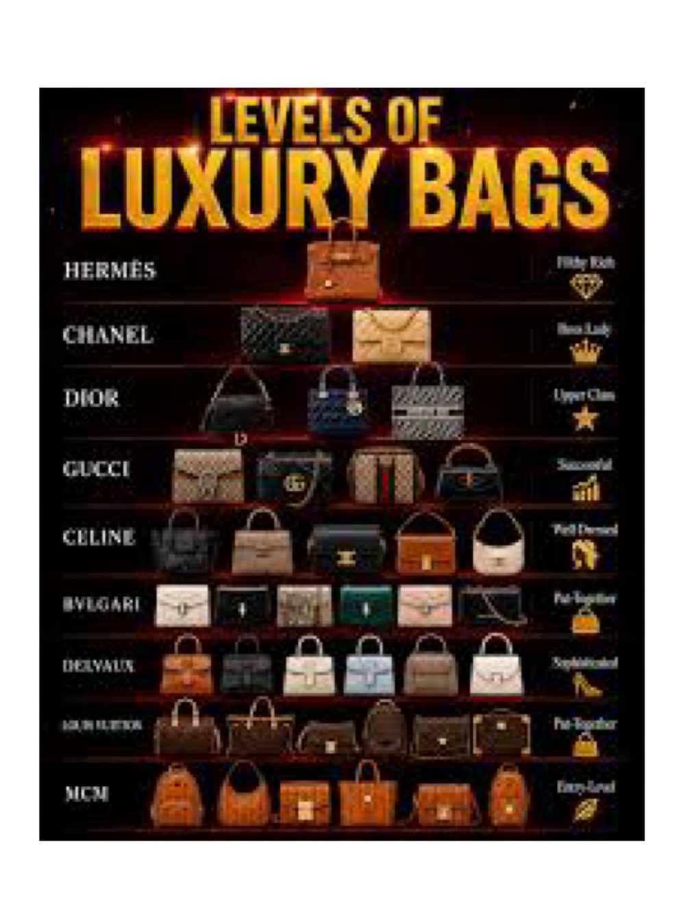 Levels of Luxury Bags. The Truth!